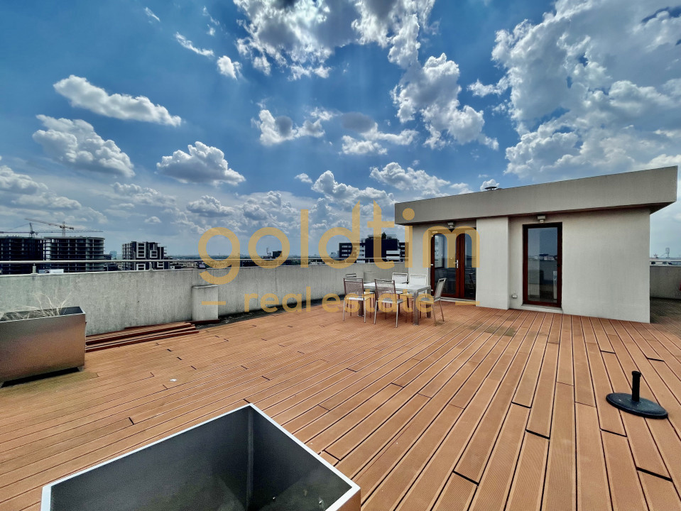 PENTHOUSE CU GARDEN FLOOR/200mp TERASA/DRESSING/ PARCARE/PRIVELISTE SUPERBA