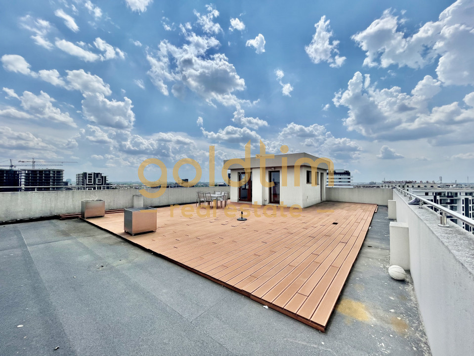 PENTHOUSE CU GARDEN FLOOR/200mp TERASA/DRESSING/ PARCARE/PRIVELISTE SUPERBA