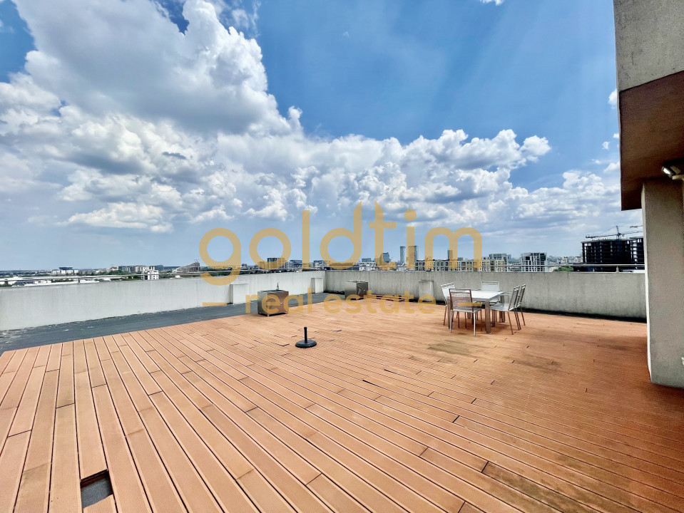 PENTHOUSE CU GARDEN FLOOR/200mp TERASA/DRESSING/ PARCARE/PRIVELISTE SUPERBA