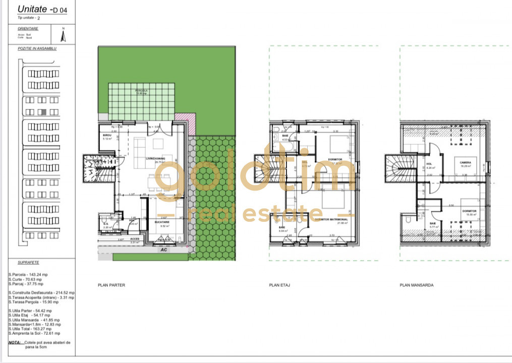 NOU/PRIMA CHIRIE/VILA COMPLEX REZIDENTIAL/FINISAJE PREMIUM/CURTE 70MP/PIPERA