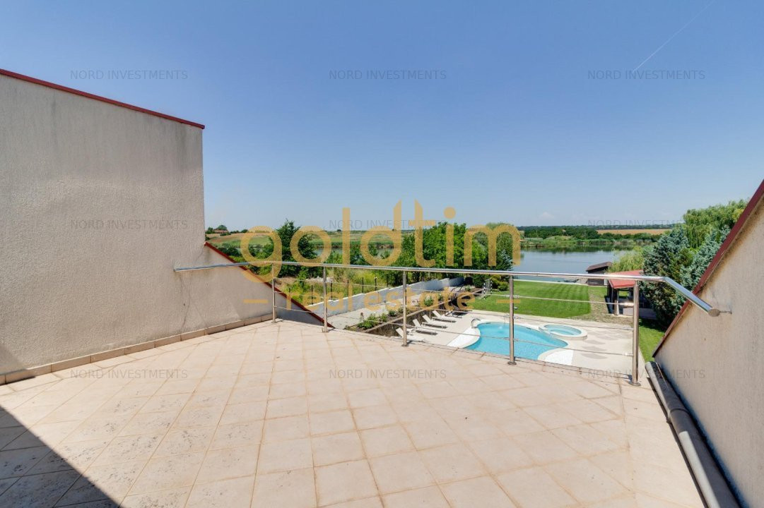 VILA SUPERBA/ TEREN 4700MP/ PISCINA EXTERIOARA/ DESCHIDERE LA LAC 25M