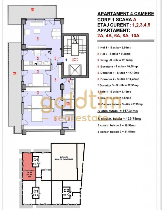 APARTAMENT 4 CAMERE LUX/PROIECT HERASTRAU/2TERASE 50mp/LOCATIE PREMIUM/NORDULUI