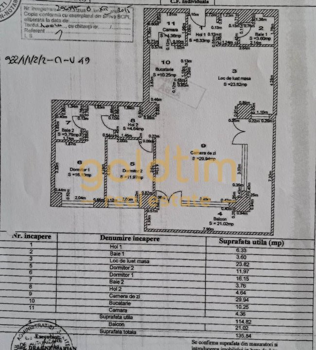 3 CAMERE TRANSFORMABILE  ÎN 4/MOBILAT ȘI UTILAT /BOXA