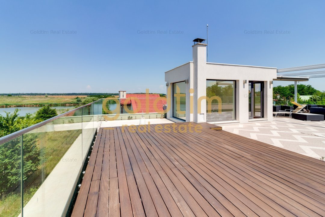 VILA MODERNA/DESCHIDERE LA LAC 25 M/CURTE 4000MP/PISCINA EXTERIOARA/SNAGOV