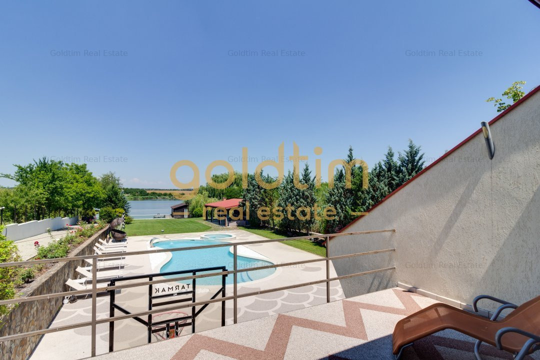 VILA MODERNA/DESCHIDERE LA LAC 25 M/CURTE 4000MP/PISCINA EXTERIOARA/SNAGOV