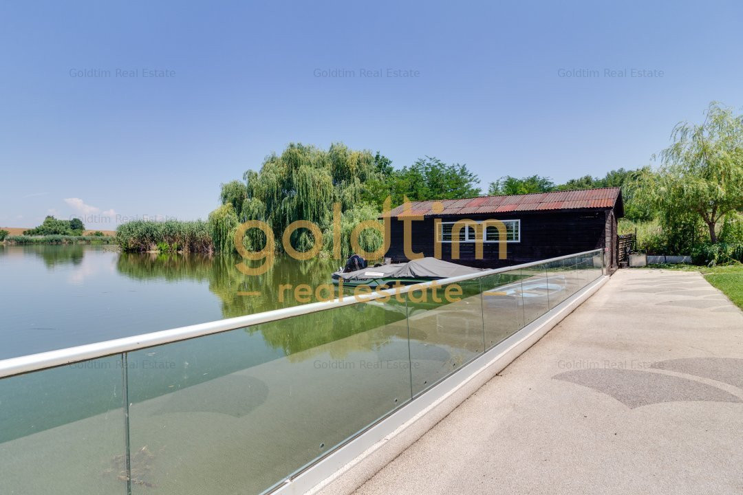 VILA MODERNA/DESCHIDERE LA LAC 25 M/CURTE 4000MP/PISCINA EXTERIOARA/SNAGOV