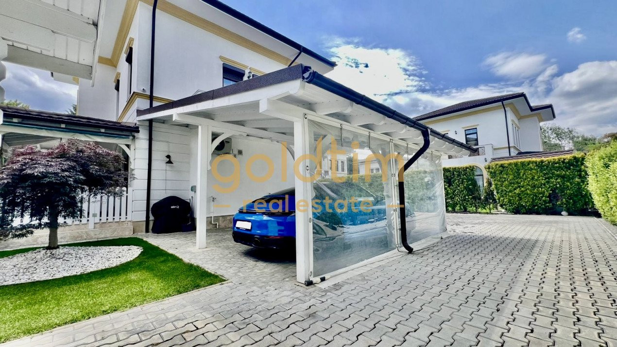 VILA INDIVIDUALA/ 4 LOCURI DE PARCARE/ GRADINA AMENAJATA/MOBILATA SI UTILATA