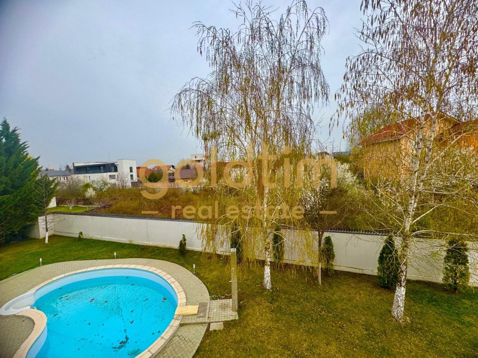 VILA INDIVIDUALA/MINIMALISTA/ANSAMBLU SECURIZAT/PISCINA/PRETABIL BIROURI