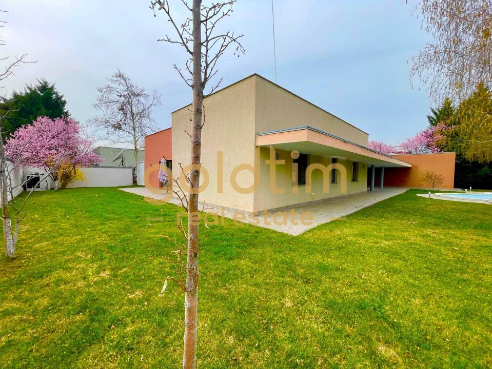 VILA INDIVIDUALA/MINIMALISTA/ANSAMBLU SECURIZAT/PISCINA/PRETABIL BIROURI