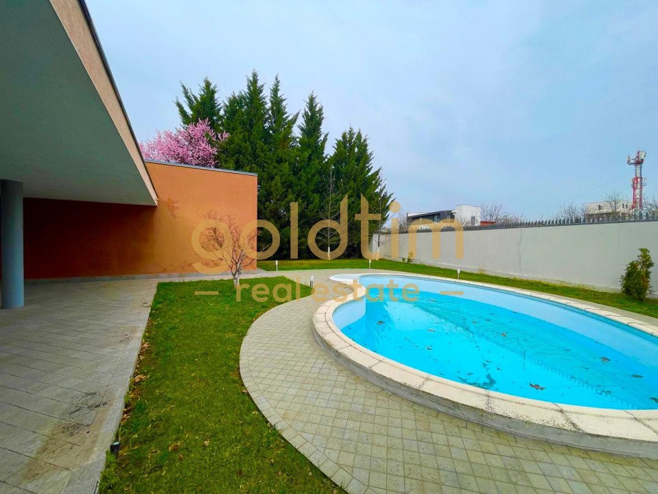 VILA INDIVIDUALA/MINIMALISTA/ANSAMBLU SECURIZAT/PISCINA/PRETABIL BIROURI