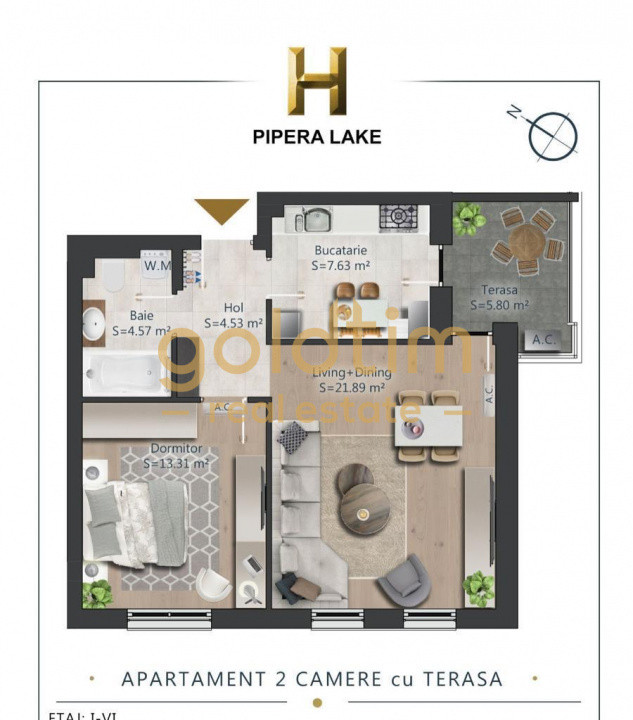 IDEAL INVESTIȚIE/PARCARE SUBTERANA INCLUSA/PIPERA H/SUPERB 