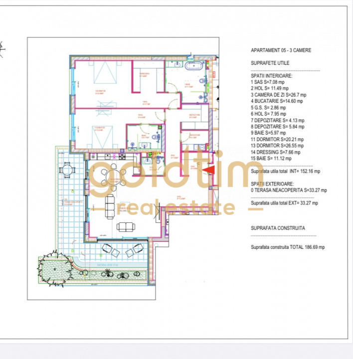 APARTAMENT LUX/BLOC BOUTIQUE/TERASA 33MP/BOXA/2 GARAJE/AVIATORILOR/ZAMBACCIAN