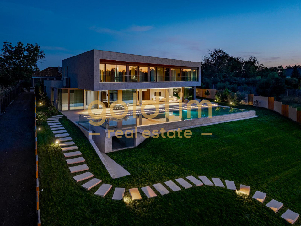 VILA UNICA/ 7 CAMERE CU VEDERE LA LAC/PISCINA INFINITY/DESIGN SPECTACULOS/SNAGOV