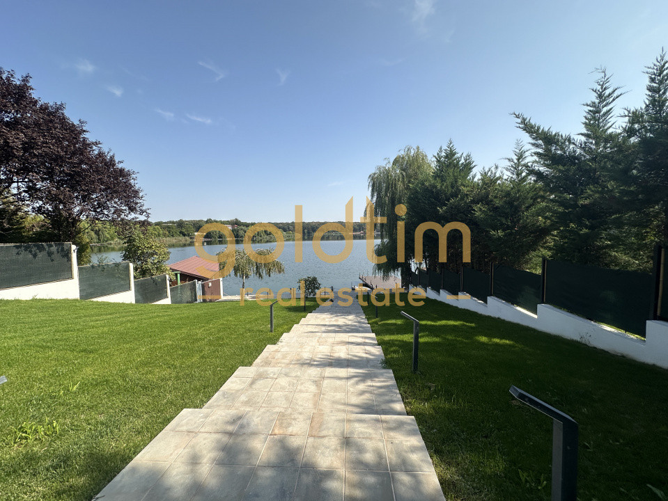 VILA CU IESIRE LA LAC/CURTE LIBERA 1100/GARAJ/PONTON/SNAGOV/GHERMANESTI