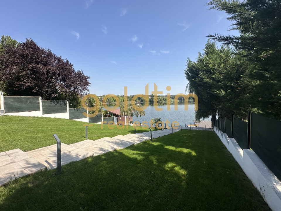 VILA CU IESIRE LA LAC/CURTE LIBERA 1100/GARAJ/PONTON/SNAGOV/GHERMANESTI