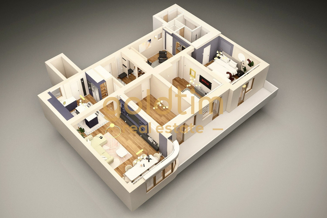 4 CAMERE SUPERB 155Mp/PRIMA INCHIRIERE/KISELEFF-AVIATORILOR